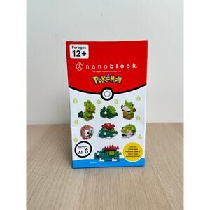 nanoblock Pokémon Type GRASS TYPE Set 1 Mininano Series Box of 6 1.57" Sets NEW